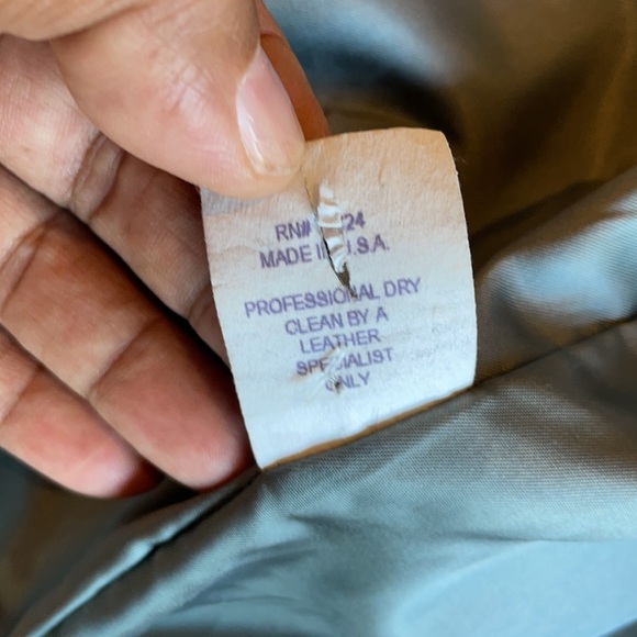 Baseball leather and wool jacket - Picture 5 of 7